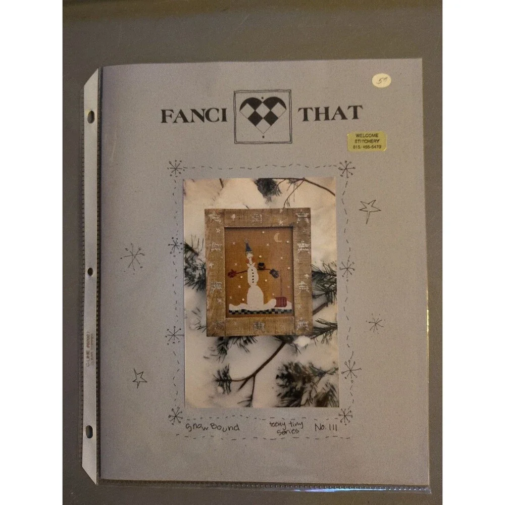Fanci That Snow Bound Cross Stitch Pattern Teeny Tiny Series No 111 Folk Art
